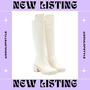 NWT Bone Chunky Block Heel Boot Size 6